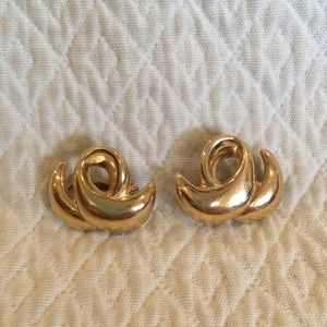 Vintage Givenchy Gold coupon earrings